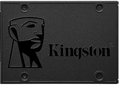 Kingston SSD SSD A400 interno da 2,5" SATA Rev 3.0, 960 GB SA400S37/960G, nero