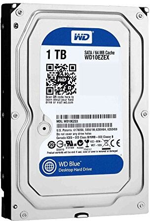 Western Digital WD10EZEX Disco rigido WD 1TB Blue, 64 MB, 7200 RPM, SATA 6Gb/SEC