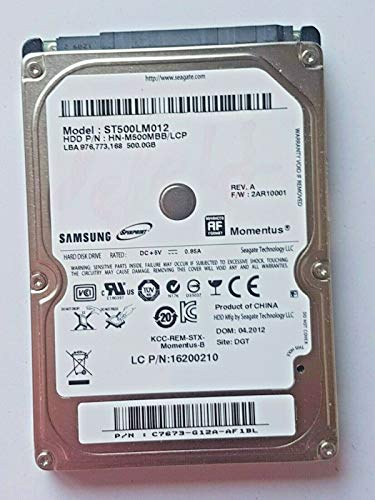 Spinpoint 500GB SATA,  ST500LM012, 5400 rpm, HDD 8 MB, 6,3 cm, HDD interno