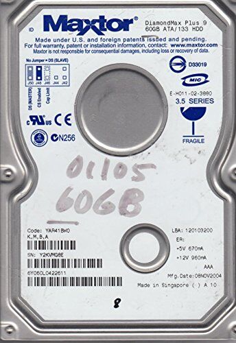 Seagate DiamondMax Plus 60GB 9 3.5" Ultra-ATA/133