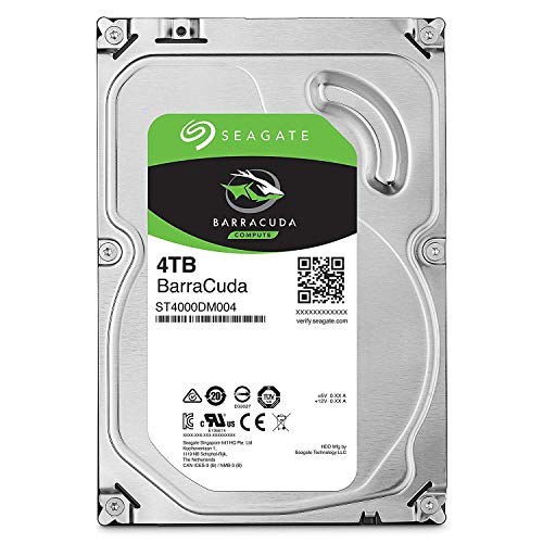 Seagate Barracuda ST4000DM004 HDD 4 TB Interno 3.5" SATA 6Gb/s 5400 RPM Buffer: 256 MB