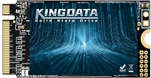 KINGDATA M.2 2242 SSD 512GB NVMe PCIe Gen3 x 4 Unità a stato solido interna, 3D NAND TLC,SSD da gioco, R/W Velocità fino a 2200MB/s e 1800MB/s (M.2 2242 PCIe, 512GB)