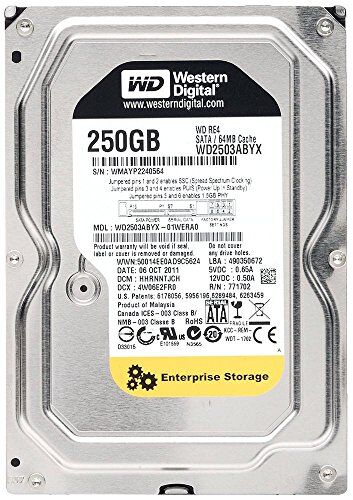 Western Digital RE4 WD2503ABYX hard disk 250 GB SATA 3Gb/s