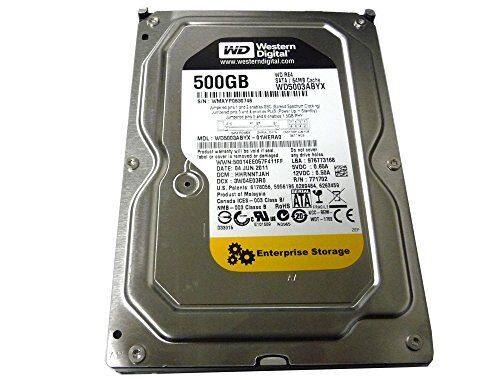 Western Digital RE4 500 GB Enterprise hard drive, 8,9 cm, 7200 rpm, SATA II, 64 MB Cache (WD5003ABYX) (Old Model) (Refurbished)