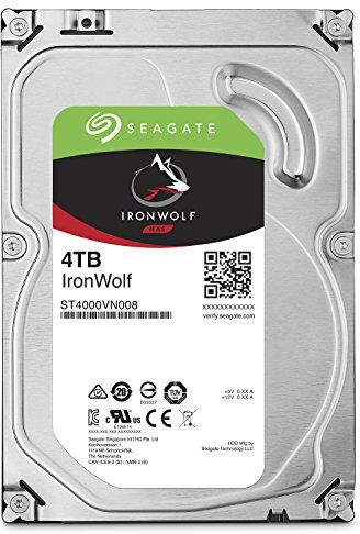 Seagate IronWolf ST4000VN008 HDD 4 TB Interno 3.5" SATA 6Gb/s 5900 RPM Buffer: 64 MB