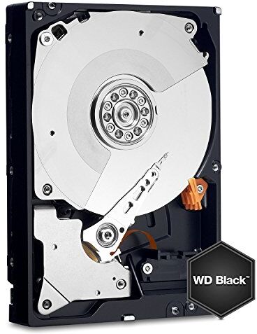 Western Digital WD6001FZWX Hard Disk Desktop Performance, 7200 RPM, SATA 6 GB/s, 128 MB Cache, 3.5", 6 TB, Nero