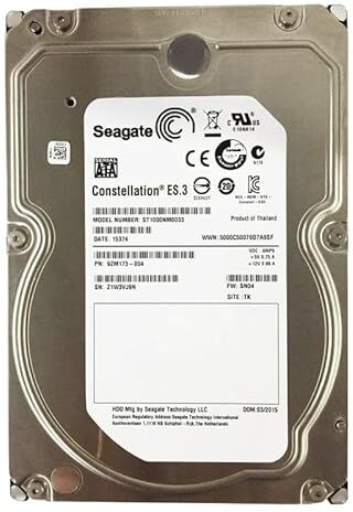 Seagate Disco Rigido 1TB SATA 3.5" ST1000NM0033 9ZM173-004 Constellation ES.3