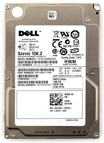 Seagate Savvio 15K.2 146 GB 15K RPM 16 MB Cache 2.5 in SAS Hard Drive HDD (ST9146852SS X162K) (ricondizionato certificato)