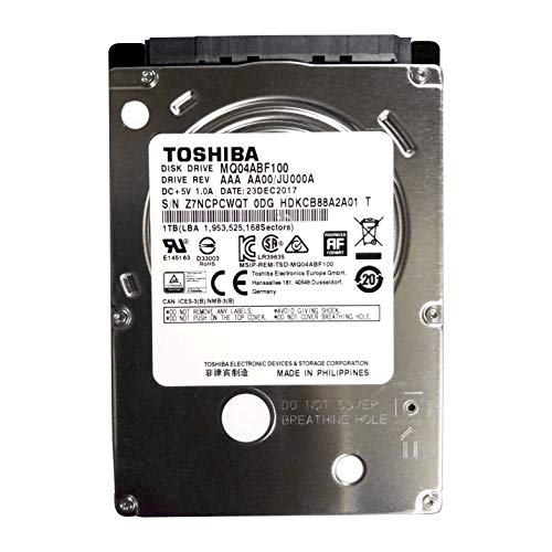 Toshiba MQ04ABF100, 2.5", 1000 GB, 5400 RPM #6610