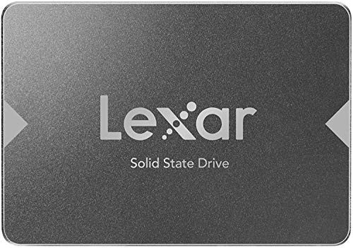 Lexar SSD NS100 1TB 2,5" SATA III (6 Gb/s), interno, velocità di lettura 550 MB/sec, più resistente perché senza parti mobili, nero