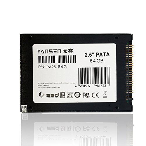 KingSpec PATA(IDE) MLC SSD Unità a Stato Solido Solid State Drive per PC Laptop Notebook, 2,5 pollici