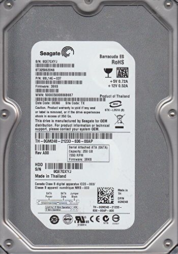 Seagate ST3250620NS, 9QE, TK, PN 9BL14E-037, FW 3BKS,  250GB SATA 3.5 Hard Drive