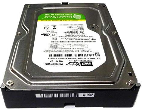 Western Digital Occidentale AV-GP Digitale HDD Interno da 3,5" da 500 GB, SATA, Buffer 32 MB, Nero (Ricondizionato)