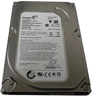 Seagate Ricondizionato Pipeline HD ST3250312CS 250 GB 5900 RPM 8 MB Cache SATA 3.0 Gb / s 3,5 Disco rigido interno Disco rigido