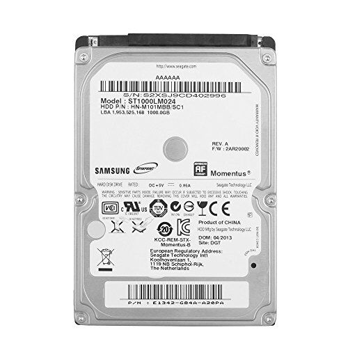 Samsung Hard disk interno SATA 3Gpbs da 1 TB, 2,5", 9,5 mm, compatibile con PS3/PS4, ST1000VT000