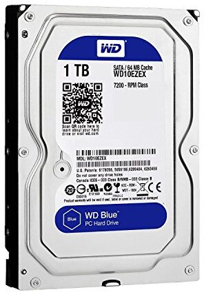 Western Digital 10EZEX 3.5" 1000 GB Serial ATA III Hard Disk (3.5", 1000 GB, 7200 rpm)