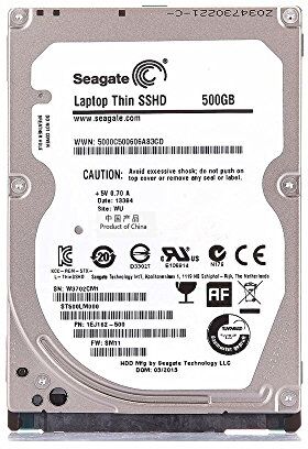 Seagate 500 GB Gaming SSHD SATA 8GB NAND SATA 6Gb/s 2.5 pollici interno nudo drive (ST500LM000) (ricondizionato)