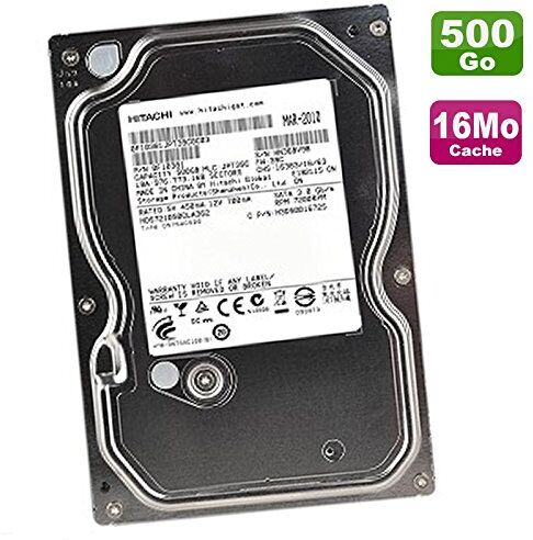 Hitachi Disco rigido da 500 GB  3,5" SATA Deskstar HDS721050CLA662 16 MB 7200 RPM