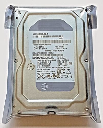 Generic Disco rigido SATA WD5000AAKX-083CA1 da 500 GB, 7200 rpm, 16 MB da 3,5