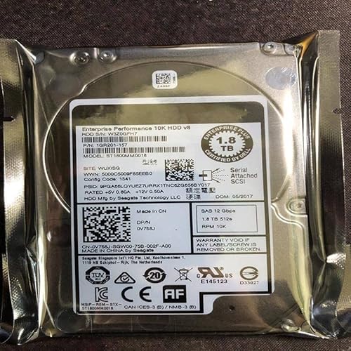 MIDTY Quasi HDD Per 1.8 TB 2.5 "SAS 12 Gb/S 128 MB 10000RPM Per HDD Interno Per Server HDD Per 0V768J ST1800MM0018