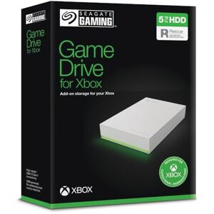 Seagate Game Drive per Xbox 5TB, Hard disk esterno, USB 3.2 Gen 1, illuminazione LED RGB, bianco, Data Rescue Service (STKX5000100) Seagate Game Drive per Xbox 5TB, Hard disk esterno, USB 3.2 Gen 1, illuminazione LED RGB, bianco, Data Rescue Service (STKX5000100)