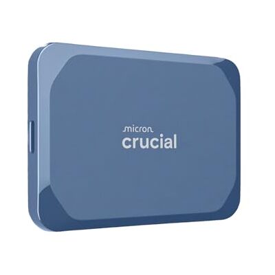 Crucial X10 SSD Esterno 4TB, Fino a 2100 MB/s, USB-C 3.2 Gen2, IP65 Resistenza ad Acqua e Polvere, Hard Disk Esterno, Blu Opaco CT4000X10SSD9-02 Crucial X10 SSD Esterno 4TB, Fino a 2100 MB/s, USB-C 3.2 Gen2, IP65 Resistenza ad Acqua e Polvere, Hard Disk Esterno, Blu Opaco CT4000X10SSD9-02