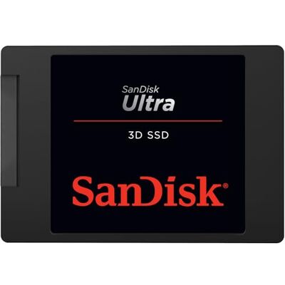 SanDisk Ultra 3D SSD 500GB, con velocità di lettura fino a 560MB/sec e di scrittura fino a 530MB/sec SanDisk Ultra 3D SSD 500GB, con velocità di lettura fino a 560MB/sec e di scrittura fino a 530MB/sec