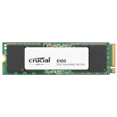 Crucial E100 1TB PCIe Gen4 NVMe M.2 SSD Interno, Fino a 5.000 MB/s, Compatibile con Notebook e PC Desktop CT1000E100SSD8 Crucial E100 1TB PCIe Gen4 NVMe M.2 SSD Interno, Fino a 5.000 MB/s, Compatibile con Notebook e PC Desktop CT1000E100SSD8