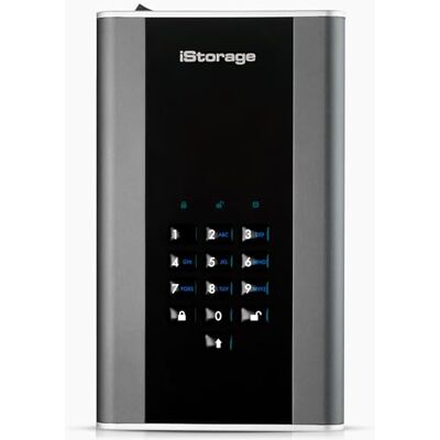 iStorage diskAshur DT2 26 TB Disco rigido desktop crittografato sicuro FIPS livello 2 protetto da password resistente alla polvere e all'acqua iStorage diskAshur DT2 26 TB Disco rigido desktop crittografato sicuro FIPS livello 2 protetto da password resistente alla polvere e all'acqua