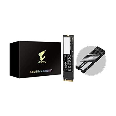 Gigabyte AORUS Gen4 7300 SSD 1TB PCIe 4.0 NVMe M.2 Disco rigido interno a stato solido con velocità di lettura fino a 7300 MB/s, velocità di scrittura fino a 6000 MB/s, AG4731TB Gigabyte AORUS Gen4 7300 SSD 1TB PCIe 4.0 NVMe M.2 Disco rigido interno a stato solido con velocità di lettura fino a 7300 MB/s, velocità di scrittura fino a 6000 MB/s, AG4731TB