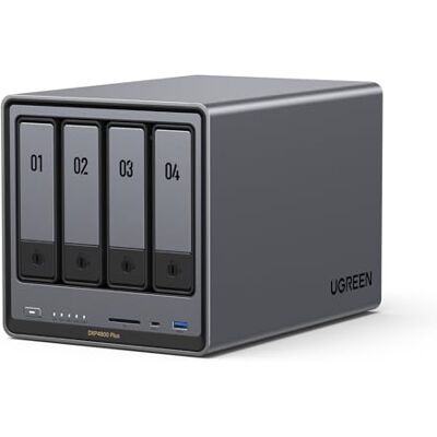 UGREEN NASync DXP4800 Plus NAS 4 vani per famiglie e team (senza HDD) Intel Pentium Gold 8505, 10GbE + 2,5GbE, 8GB DDR5 fino a 64GB, SSD 128GB, 2×M.2 NVMe UGREEN NASync DXP4800 Plus NAS 4 vani per famiglie e team (senza HDD) Intel Pentium Gold 8505, 10GbE + 2,5GbE, 8GB DDR5 fino a 64GB, SSD 128GB, 2×M.2 NVMe