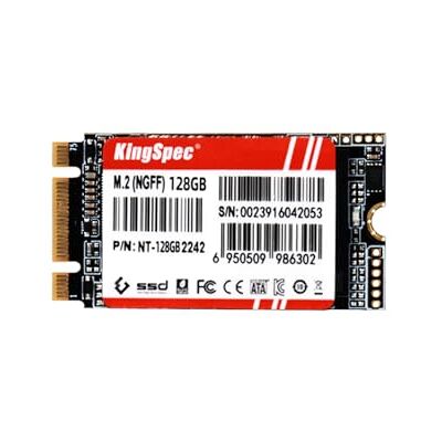 KingSpec M.2 2242 NGFF Unità a stato solido SSD interno PCIe da 128 GB, SATA 6 Gb/s KingSpec M.2 2242 NGFF Unità a stato solido SSD interno PCIe da 128 GB, SATA 6 Gb/s
