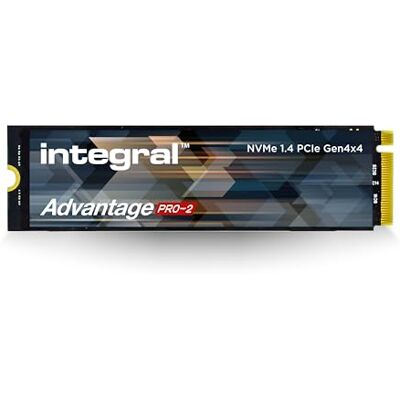 Integral 1TB Advantage Pro-2 M.2 2280 PCIe Gen4 X4 NVMe 1.4 SSD Fino a 7200 MB/s in lettura e 6100 MB/s in scrittura Giochi, video e fotoritocco, design, rendering 3D e altro ancora Unità a Integral 1TB Advantage Pro-2 M.2 2280 PCIe Gen4 X4 NVMe 1.4 SSD Fino a 7200 MB/s in lettura e 6100 MB/s in scrittura Giochi, video e fotoritocco, design, rendering 3D e altro ancora Unità a