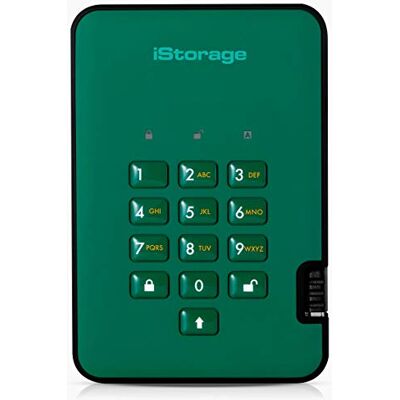 iStorage diskAshur2 SSD 2TB Verde SSD portatile sicuro Protetto da password Resistente alla polvere e all'acqua Crittografia hardware iStorage diskAshur2 SSD 2TB Verde SSD portatile sicuro Protetto da password Resistente alla polvere e all'acqua Crittografia hardware
