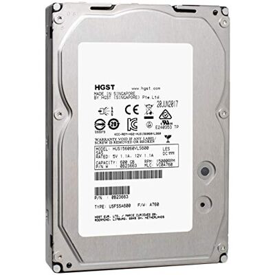 HGST Ultrastar 15 K600 HUS156060VLS600 0B23663 600 GB 15 K rpm SAS 6 Gb/s 64 MB Cache 8,9 cm Lff (Refurbished) – W/2 anno di garanzia HGST Ultrastar 15 K600 HUS156060VLS600 0B23663 600 GB 15 K rpm SAS 6 Gb/s 64 MB Cache 8,9 cm Lff (Refurbished) – W/2 anno di garanzia
