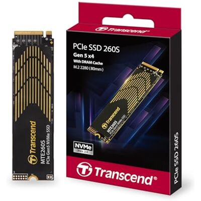 Transcend SSD Gen5 da 4 TB con dissipatore di calore, fino a 14.500 MB/s, espansione di archiviazione per console PS5, compatibile con desktop/laptop, disco rigido interno a stato solido M.2 2280 PCIe Transcend SSD Gen5 da 4 TB con dissipatore di calore, fino a 14.500 MB/s, espansione di archiviazione per console PS5, compatibile con desktop/laptop, disco rigido interno a stato solido M.2 2280 PCIe