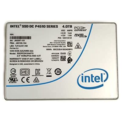 Intel 4 TB SSD DC P4510 2.5 U.2 NVMe PCIe SSDPE2KX040T8 SSDPE2KX040T801 Unità a stato solido per Dell HP Lenovo Supermicro Intel 4 TB SSD DC P4510 2.5 U.2 NVMe PCIe SSDPE2KX040T8 SSDPE2KX040T801 Unità a stato solido per Dell HP Lenovo Supermicro