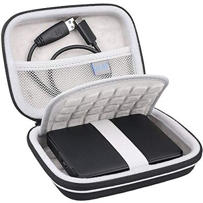 Lacdo Custodia Hard Disk Esterno Disco Rigido per Seagate Expansion Portable Drive/Seagate Game Drive Basic/WD Elements/WD My Passport 2.5 Pollici HDD 1TB 2TB 3TB 4TB 5TB Antiurto Protettiva, Nero Lacdo Custodia Hard Disk Esterno Disco Rigido per Seagate Expansion Portable Drive/Seagate Game Drive Basic/WD Elements/WD My Passport 2.5 Pollici HDD 1TB 2TB 3TB 4TB 5TB Antiurto Protettiva, Nero