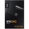 Samsung 870 EVO SSD, Fattore di forma 2,5", Intelligent Turbo Write, software Magician 6, Nero, 500 GB