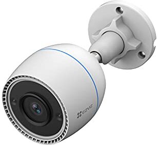 EZVIZ Telecamera Wi-Fi Esterno FHD 1080p, IP Videocamera di Sorveglianza con Visione Notturna a 30m, Rilevamento di Movimento, Funziona con Alexa Modello C3TN