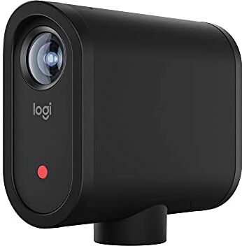 Logitech Mevo Start Videocamera Wireless per Live Streaming, 1080p Full HD, Microfono Integrato, Controllo Smart con App, Streaming su YouTube, Facebook, Twitch, Zoom via LTE o Wi-Fi, Nero