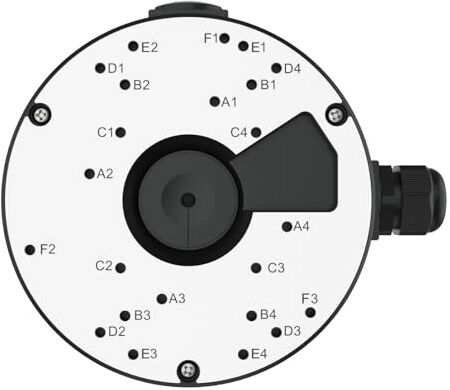 Reolink Scatola di Giunzione D20 Nero, Progettata SOLO Telecamere IP Dome RLC-520A, RLC-820A, RLC-823A, RLC-1224A, RLC-833A, RLC-842A, RLC-523WA, RLC-542WA, E1 Outdoor Serie