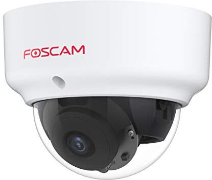 FOSCAM D2EP Telecamera IP PoE Esterno HD 2MP Infrarossi 20 mt Antivandalico IK10 Rilevamento umano intelligente, compatibile con Amazon Alexa