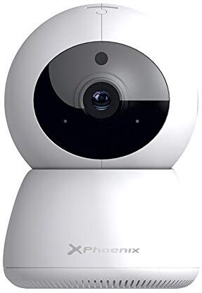 Phoenix Technology Telecamera di sorveglianza esterna WIFI Full HD 1080p con visione notturna, IR LED, rilevamento di movimento, altoparlante e microfono, IP66