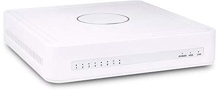 FOSCAM FN8108HE Registratore video PoE a 8 canali, NVR, colore: Bianco