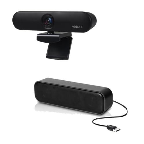 Pro-Ject Vision+ HD 1080P Webcam   Soundbar USB   Pacchetto Bundle   Compatibile con Asana
