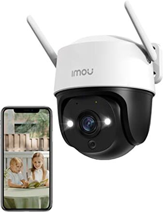 Imou Telecamera Wi-Fi Esterno 5MP, Telecamera WiFi 360° 3K Visione Notturna a Colori, IP66, Tracciamento Intelligente, Rilevamento Umano con Faretto e Sirena, Audio Bidirezionale, 2,4Ghz