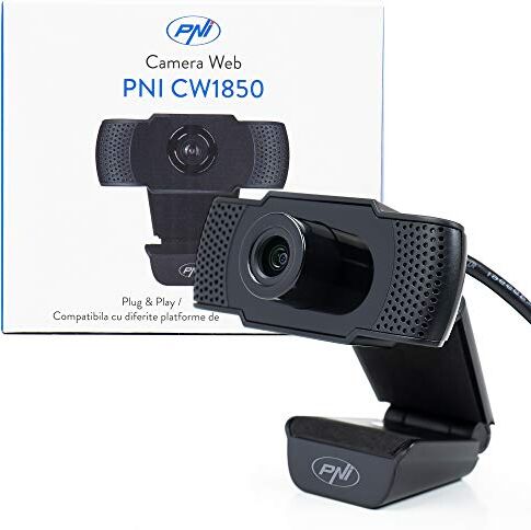 PNI Webcam CW1850 Full HD, connessione USB, Clip-on, Microfono Incorporato