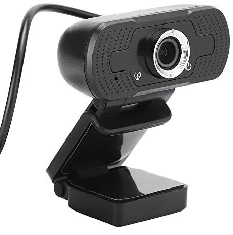 Bewinner Webcam Full HD 1080P per Computer, Videocamera Web per Computer Desktop per PC per lo Streaming di Videochiamate Registrazione di Videoconferenze Studio, Videocamera Domestica con Microfono a Riduzion