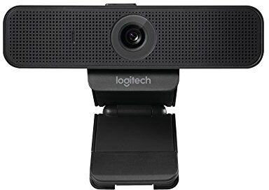 Logitech C925-E Business Webcam, Videochiamata HD 1080p/30fps, Correzione Luce, Autofocus, ‎Audio Chiaro, Privacy Shade, Funziona Con Skype Business, WebEx, Lync, Cisco, ‎PC/Mac/Laptop/Macbook, Nero